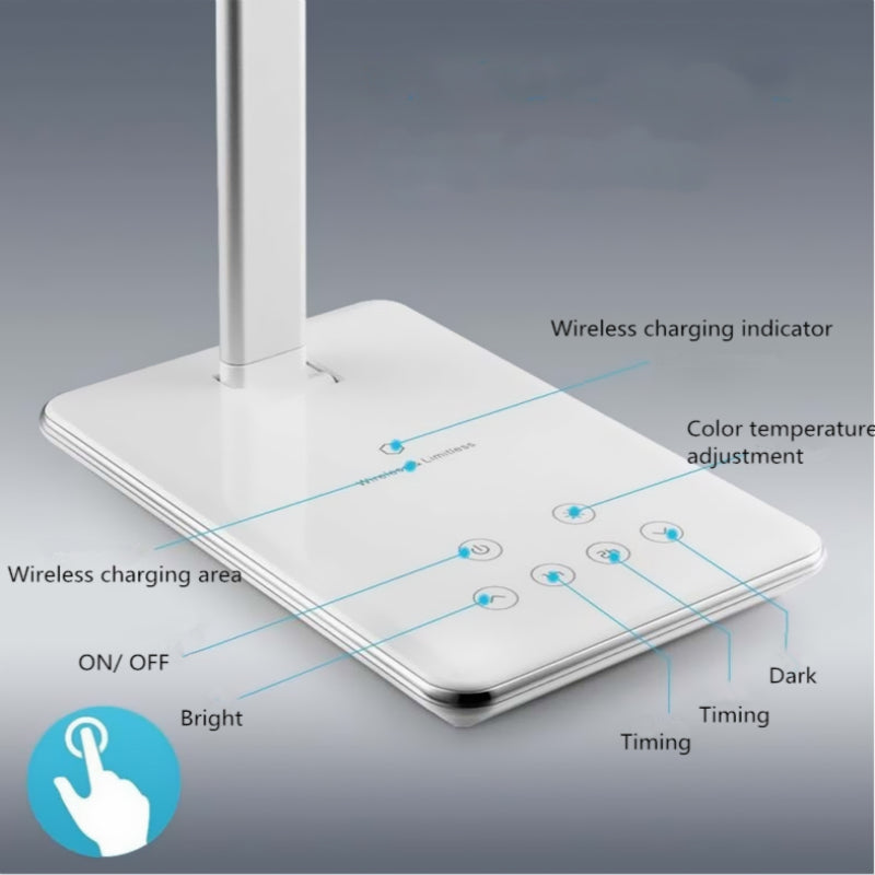Wireless Charger / LED Desk Lamp - NookTheOffice