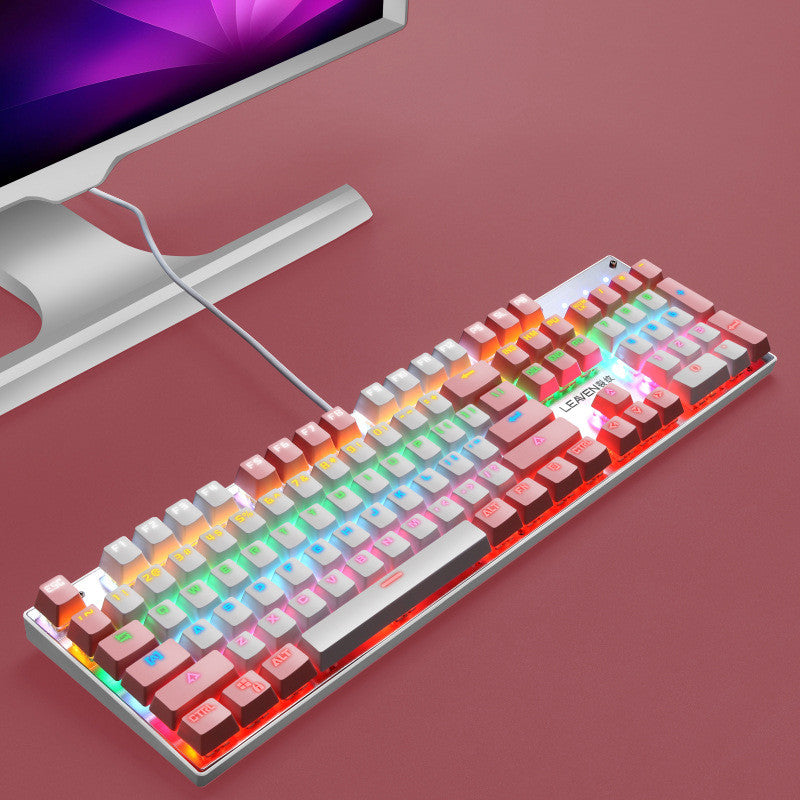 Mechanical Backlit Wired Keyboard - NookTheOffice