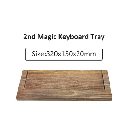 Black Walnut Keyboard Tray - NookTheOffice