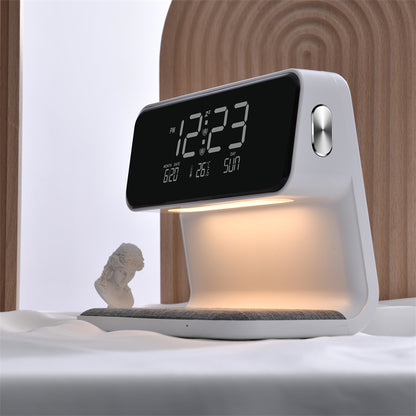 Lamp Wireless Charging LCD Alarm Clock - NookTheOffice