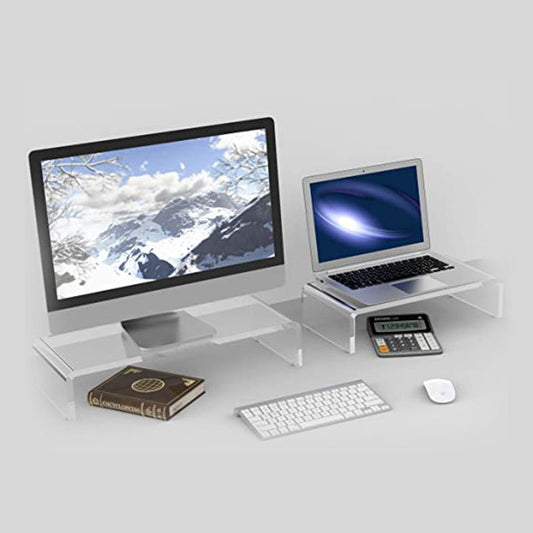 Transparent Monitor Stand - NookTheOffice