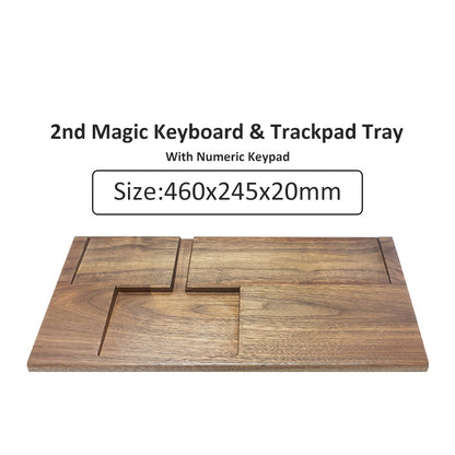 Black Walnut Keyboard Tray - NookTheOffice