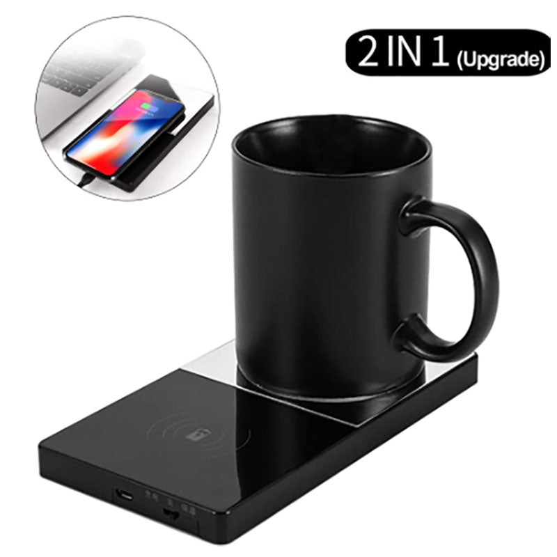 2 in 1 Mug Warmer and Wireless Charger - NookTheOffice